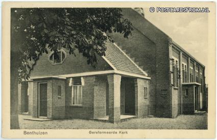 ansichtkaart: Benthuizen, Gereformeerde Kerk