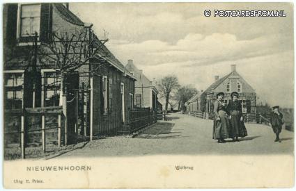 ansichtkaart: Nieuwenhoorn, Vlotbrug