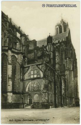 ansichtkaart: Utrecht, N.O. Zijde Domkerk