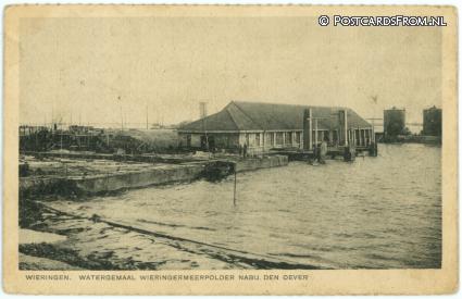 ansichtkaart: Wieringen, Watergemaal Wieringermeerpolder nabij Den Oever