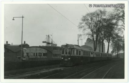 ansichtkaart: Rotterdam, MABD 1804 met tram 159 op Brielselaan, 20-3-1965