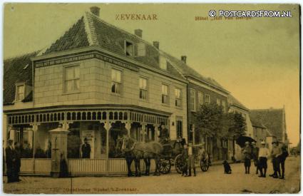 ansichtkaart: Zevenaar, Hotel 'Hof van Berlijn'. P.W. Bossmann