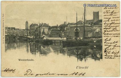 ansichtkaart: Utrecht, Westerkade