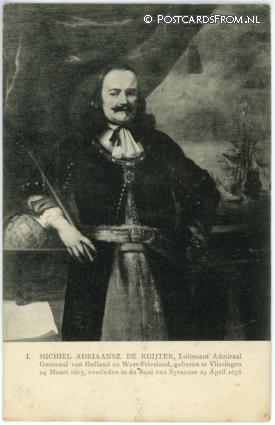ansichtkaart: --, Michiel Adriaansz. de Ruyter, Luitenant Admiraal