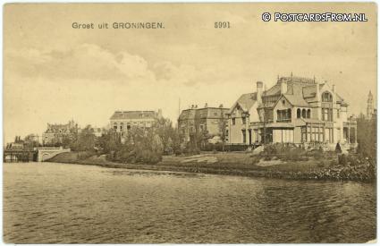 ansichtkaart: Groningen, Groet uit