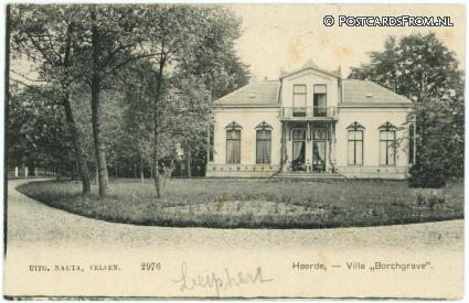 ansichtkaart: Heerde, Villa 'Borchgrave'