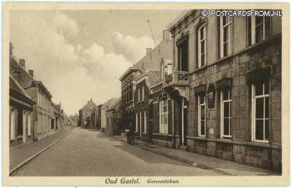 ansichtkaart: Oud Gastel, Gemeentehuis