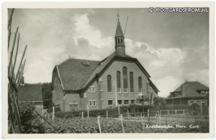 ansichtkaart: Krabbendijke, Herv. Kerk