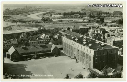 ansichtkaart: Gorinchem, Panorama Willemskazerne