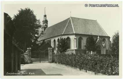ansichtkaart: Zwijndrecht, Herv. Kerk