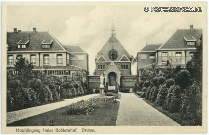 ansichtkaart: Druten, Hoofdingang Huize Boldershof