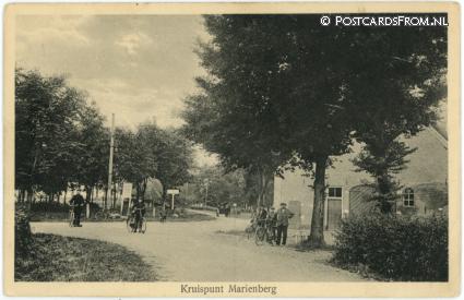 ansichtkaart: Marienberg, Kruispunt