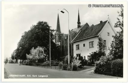 ansichtkaart: Dedemsvaart, R.K. Kerk Langewijk