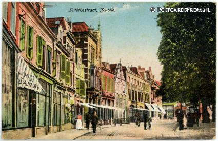 ansichtkaart: Zwolle, Luttekestraat