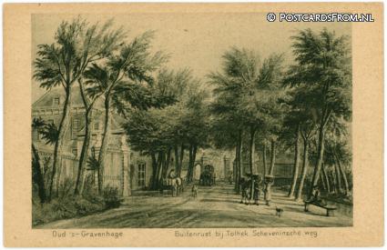 ansichtkaart: 's-Gravenhage, Oud. Buitenrust bij Tolhek Scheveningsche weg
