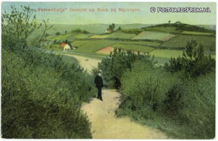 ansichtkaart: Beek-Ubbergen, Vossenhutje. Gezicht op Beek bij Nijmegen