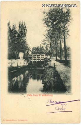 ansichtkaart: Valkenburg LB, Oude Sluis te Valkenberg
