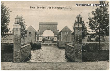 ansichtkaart: Schipborg, Plein Boerderij 'De Schipborg'
