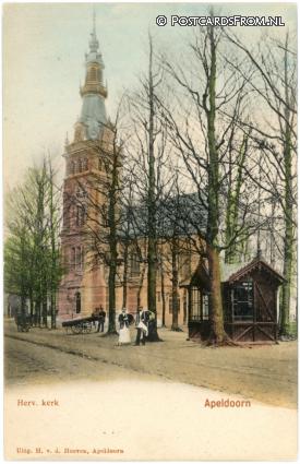 ansichtkaart: Apeldoorn, Herv. Kerk