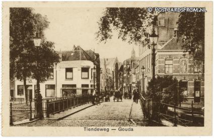 ansichtkaart: Gouda, Tiendeweg