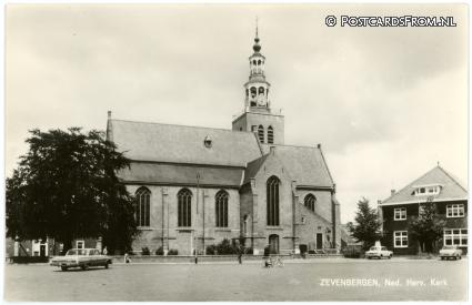 ansichtkaart: Zevenbergen, Ned. Herv. Kerk