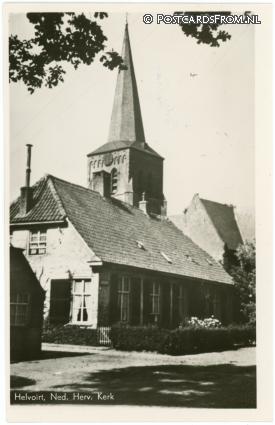 ansichtkaart: Helvoirt, Ned. Herv. Kerk