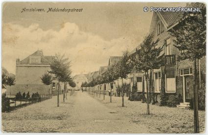 ansichtkaart: Amstelveen, Middendorpstraat