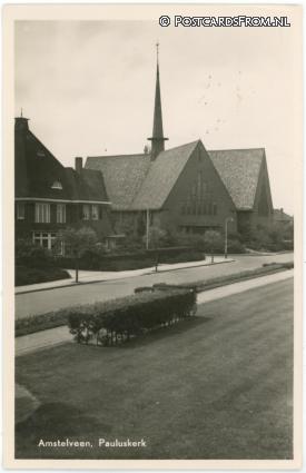 ansichtkaart: Amstelveen, Pauluskerk
