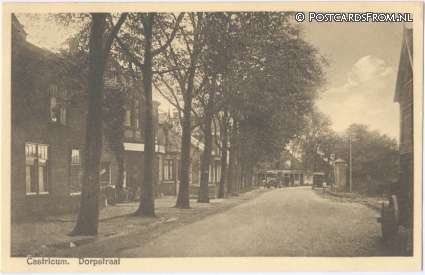 ansichtkaart: Castricum, Dorpstraat
