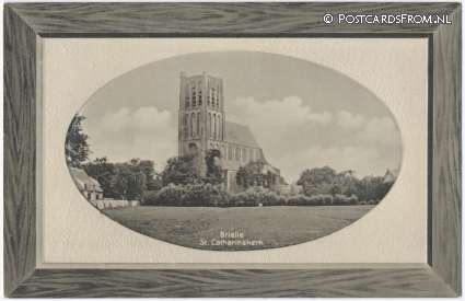 ansichtkaart: Brielle, St. Catharinakerk
