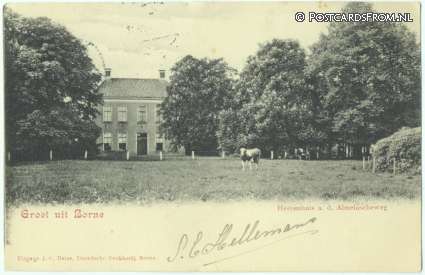 ansichtkaart: Borne, Heerenhuis a.d. Almeloscheweg