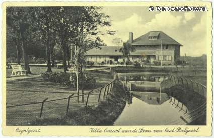 ansichtkaart: Oegstgeest, Villa Onrust aan de Laan van Oud Poelgeest