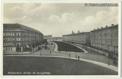 ansichtkaart: Amsterdam, Willem de Zwijgerlaan
