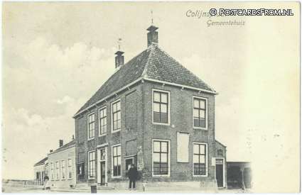 ansichtkaart: Colijnsplaat, Gemeentehuis