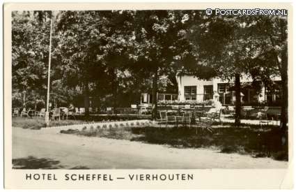 ansichtkaart: Vierhouten, Hotel Scheffel