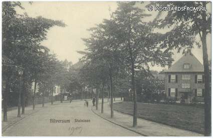 ansichtkaart: Hilversum, Steinlaan