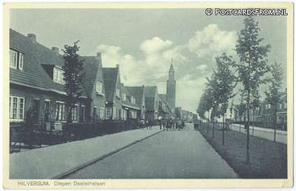 ansichtkaart: Hilversum, Diepen Daalschelaan