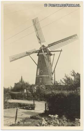 ansichtkaart: Veldhoven Zeelst, De molen