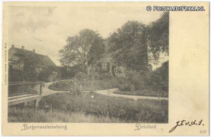 ansichtkaart: Dirksland, Burgemeesterswoning