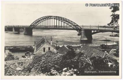 ansichtkaart: Nijmegen, Verkeersbrug