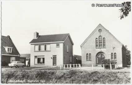 ansichtkaart: Haulerwijk, Baptisten Kerk
