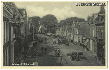 ansichtkaart: Bolsward, Dijkstraat