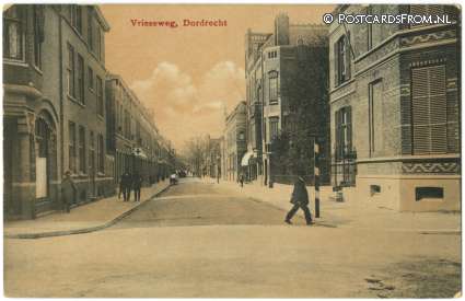 ansichtkaart: Dordrecht, Vrieseweg