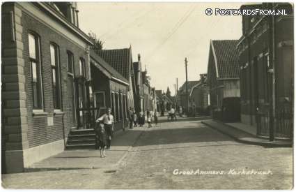 ansichtkaart: Groot-Ammers, Kerkstraat