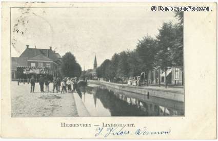ansichtkaart: Heerenveen, Lindegracht