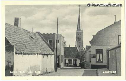 ansichtkaart: Zandvoort, Toren Ned. Herv. Kerk