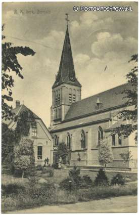 ansichtkaart: Borculo, R.K. Kerk