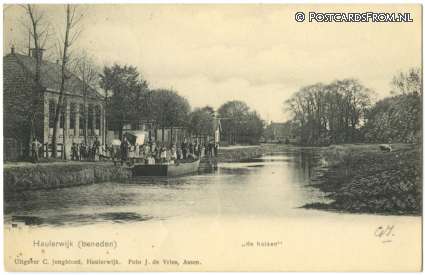 ansichtkaart: Haulerwijk, De Huizen