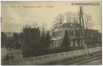 ansichtkaart: Almelo, Villa a.d. Wierdensche straat