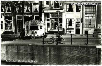 ansichtkaart: Amsterdam, Orgel op de Gracht